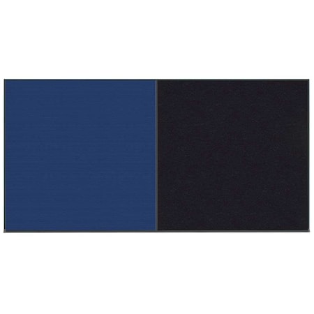 United Visual Products Enclosed Corkboard, 1 Door, 60"x36", 4" Fra UV3410-BLACK-APRICOT